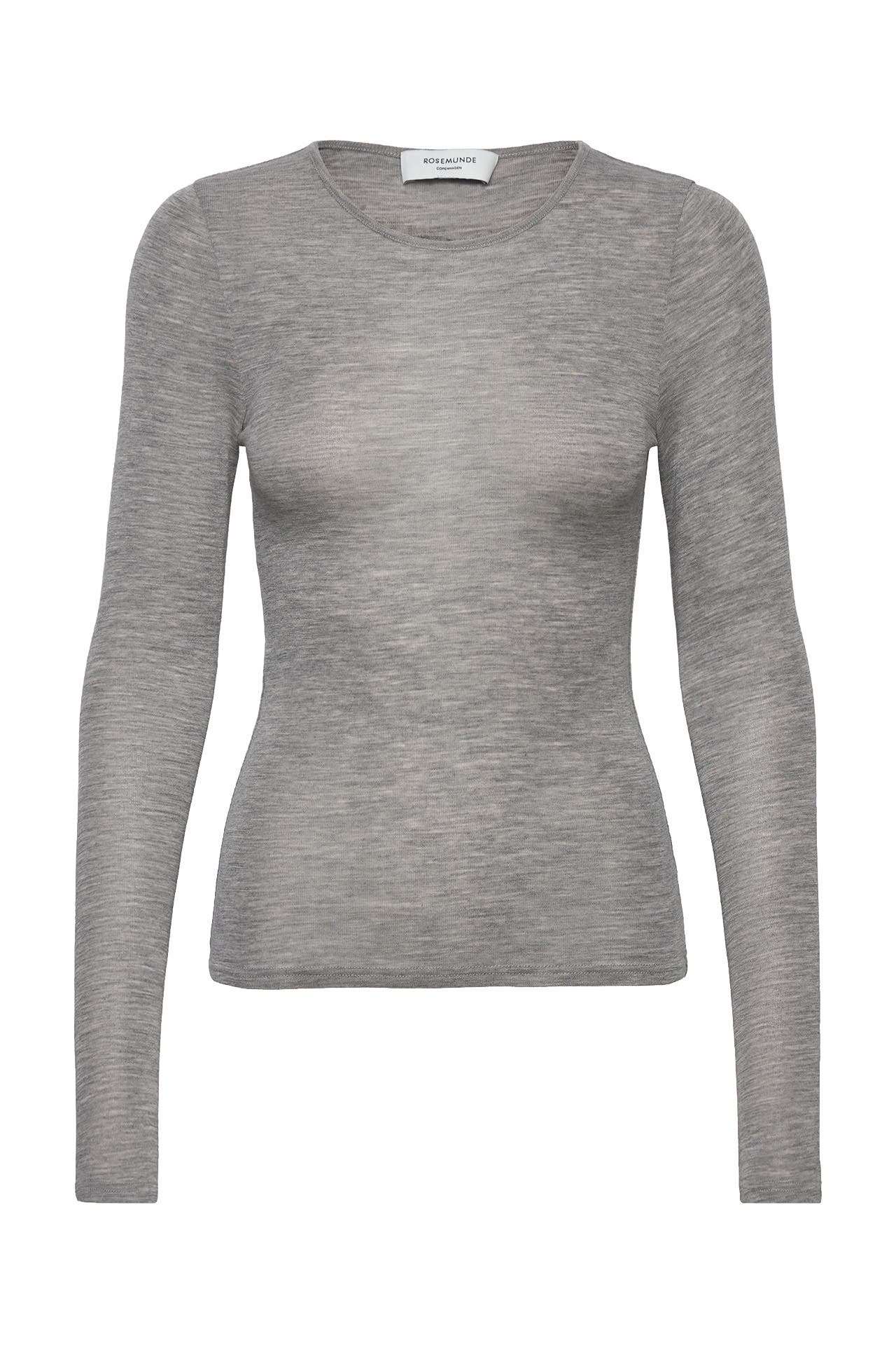 ROSEMUNDE Wollmix-Longsleeve grau, Bild 1