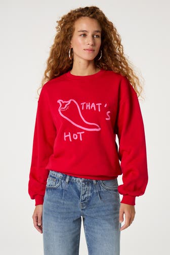 FABIENNE CHAPOT Sweatshirt 'Terry' rot