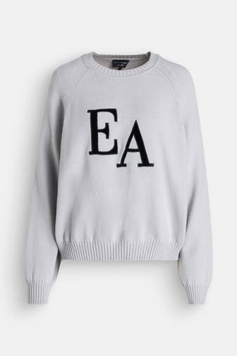 EMPORIO ARMANI Strickpullover hellgrau