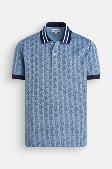 LACOSTE Polo-Shirt gemustert