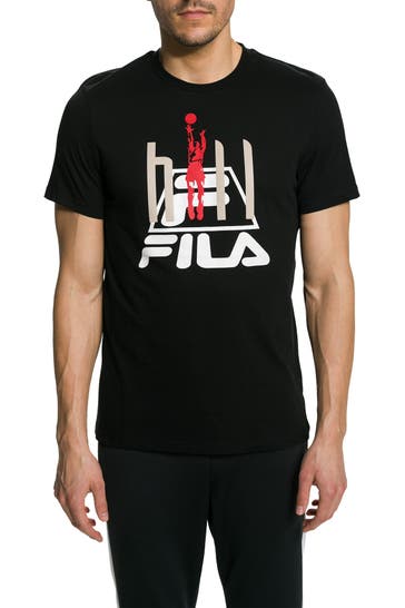 FILA T-Shirt schwarz