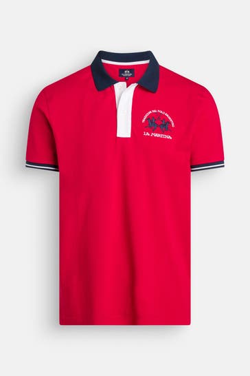 LA MARTINA Polo-Shirt rot