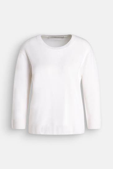 HERZENSANGELEGENHEIT Cashmere-Pullover weiß