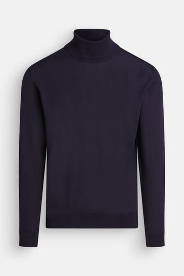 DANIELE FIESOLI Wollpullover nachtblau