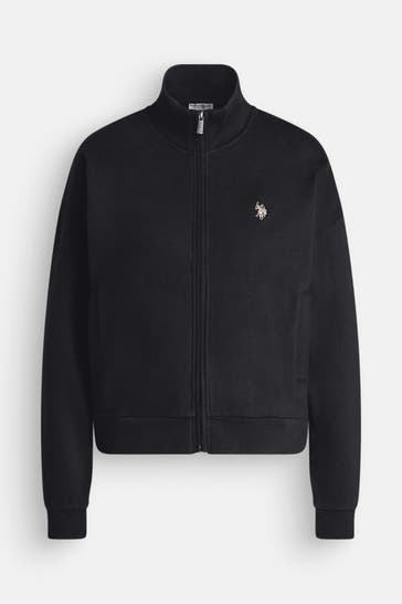 U.S. POLO ASSN. Sweatjacke 'Jenna' schwarz