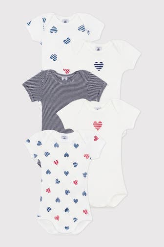 PETIT BATEAU 5er-Pack Bodies mehrfarbig