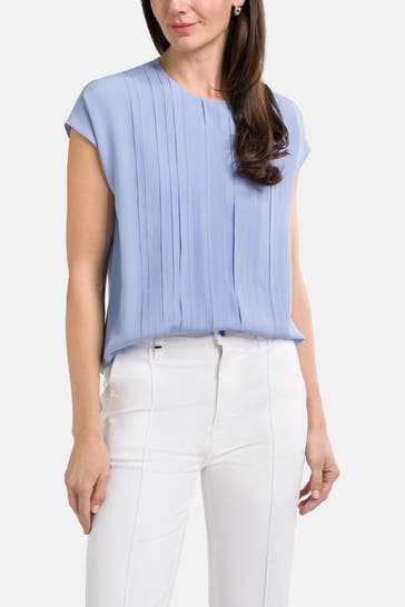 BOSS Blusentop 'Berita' taubenblau