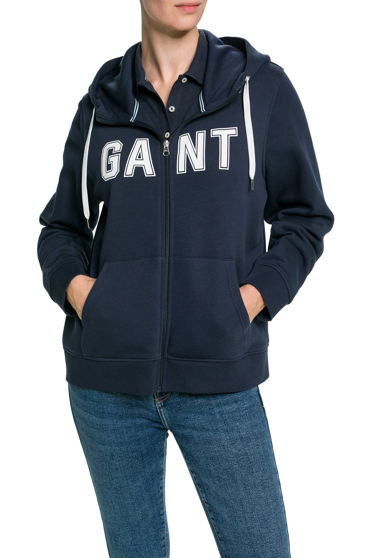 GANT Sweatjacke dunkelblau, Bild 1