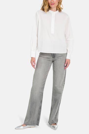 MARC O'POLO DENIM Casual-Bluse weiß