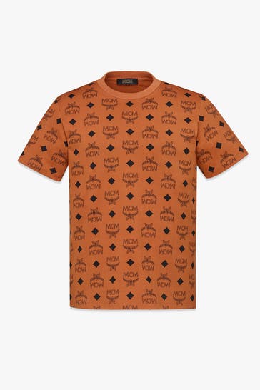 MCM T-Shirt cognac gemustert