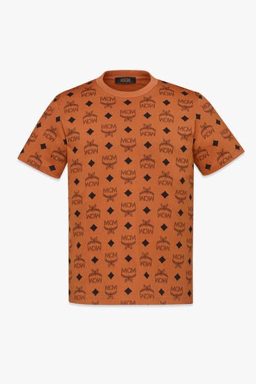 MCM - T-Shirt cognac gemustert