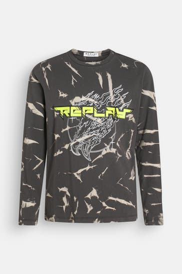 REPLAY Longsleeve gemustert