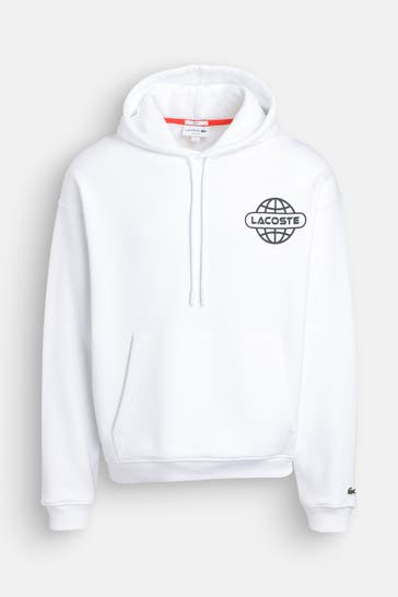 LACOSTE Hoodie weiß