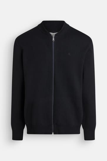 CALVIN KLEIN Strickjacke schwarz