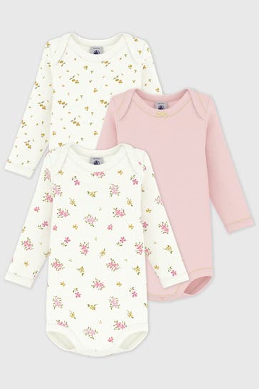PETIT BATEAU 3er Pack Bodies mehrfarbig