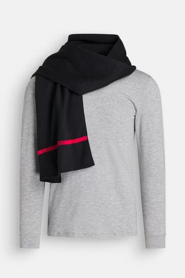 U.S. POLO ASSN. Strickschal schwarz