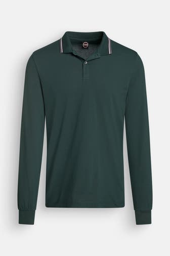 COLMAR Langarm-Polo tannengrün