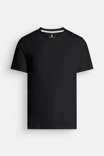 COLOURS & SONS T-Shirt schwarz meliert
