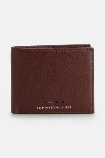 TOMMY HILFIGER Ledergeldbörse braun