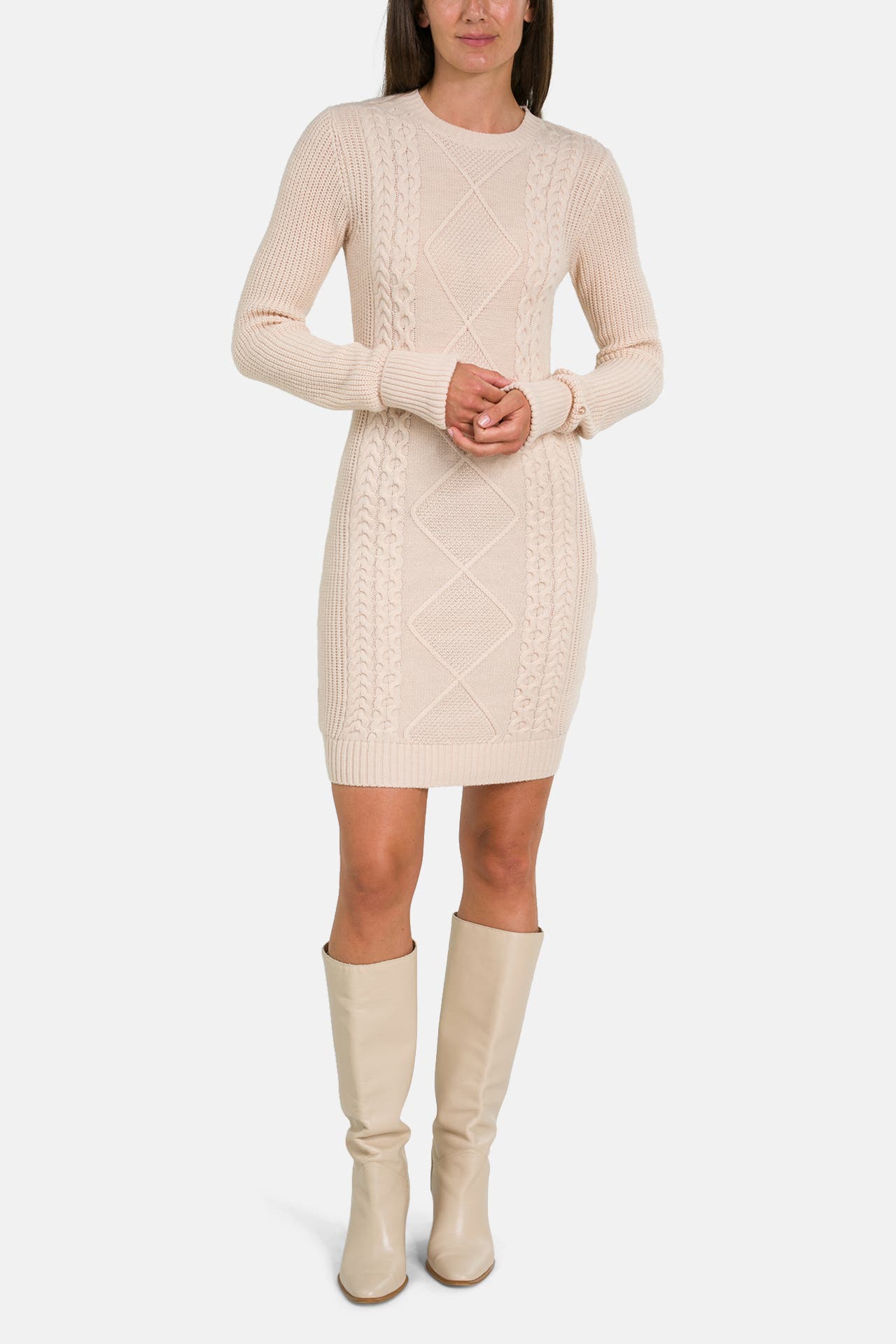 GUESS Strickkleid 'Serena' beige, Bild 1