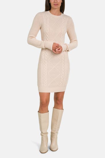 GUESS - Strickkleid 'Serena' beige