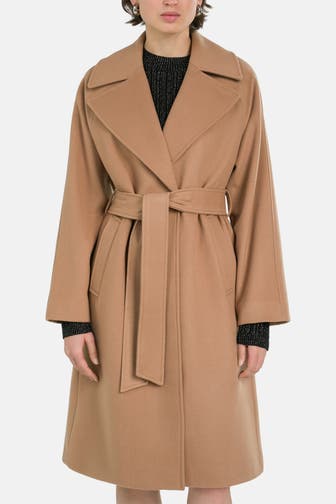 CALVIN KLEIN Wollmixmantel camel