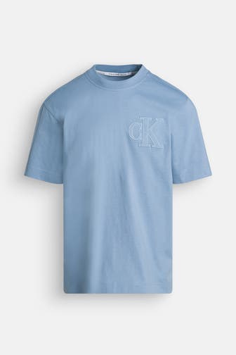 CALVIN KLEIN T-Shirt taubenblau
