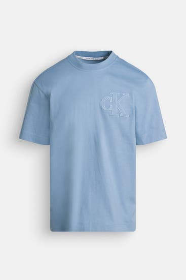 CALVIN KLEIN - T-Shirt taubenblau