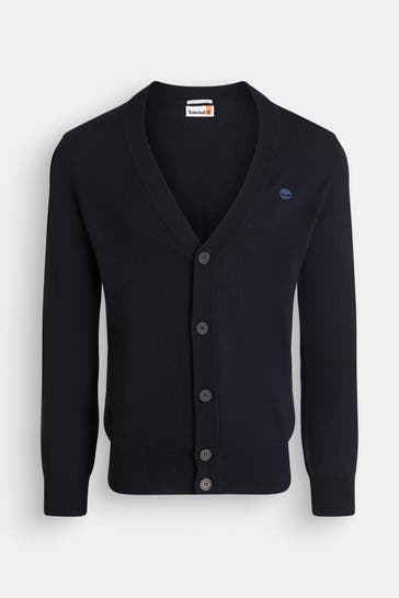TIMBERLAND Wollmix-Cardigan dunkelblau