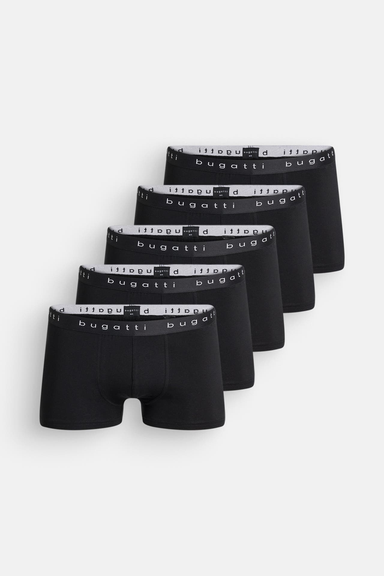 BUGATTI 5er-Pack Boxer Trunks schwarz, Bild 1