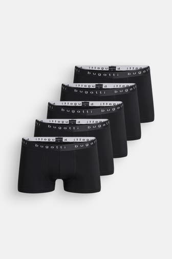 BUGATTI 5er-Pack Boxer Trunks schwarz