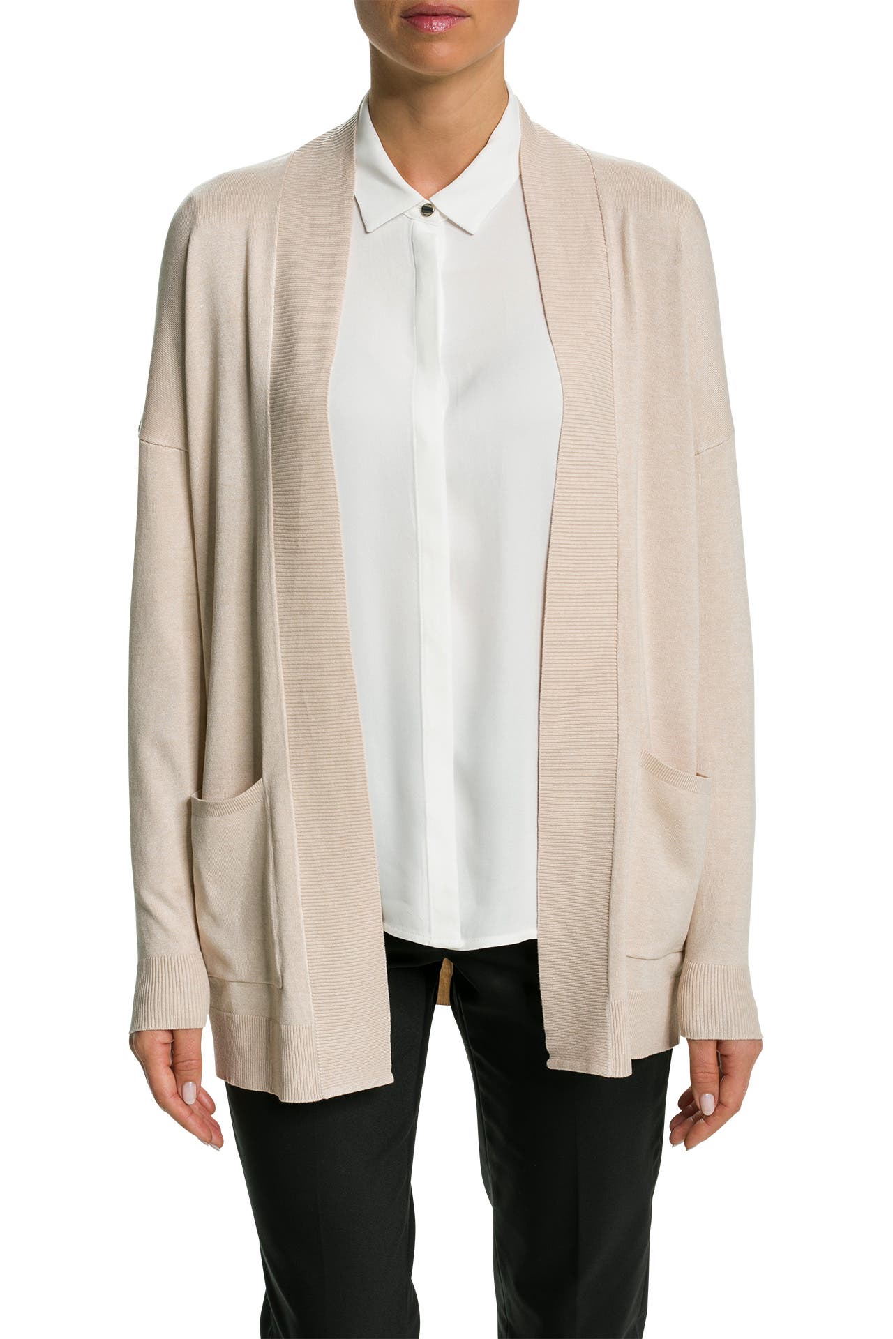 Cardigan corto a costine - Grigio mélange - DONNA | H&M IT