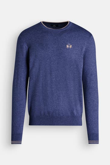 LA MARTINA Strickpullover graublau