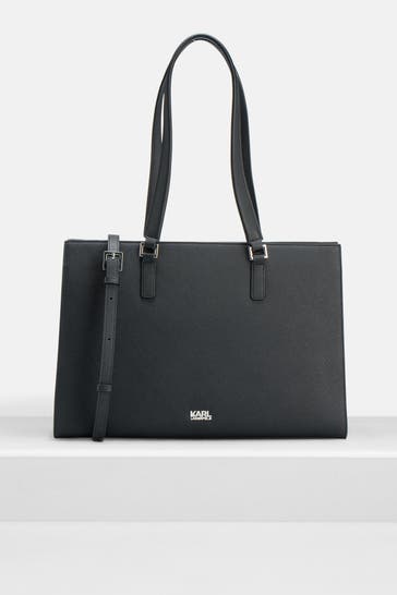 KARL BY KARL LAGERFELD Schultertasche 'Ikon Couple' schwarz