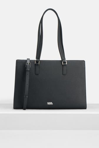 KARL BY KARL LAGERFELD Schultertasche 'Ikon Couple' schwarz