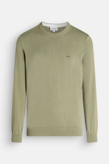 LACOSTE Strickpullover oliv