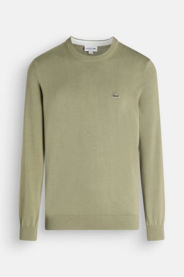 LACOSTE - Strickpullover oliv