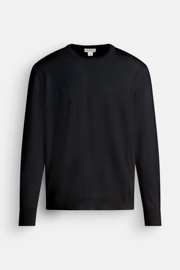 CALVIN KLEIN Strickpullover schwarz
