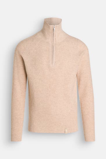 COLOURS & SONS Wollmix-Pullover beige