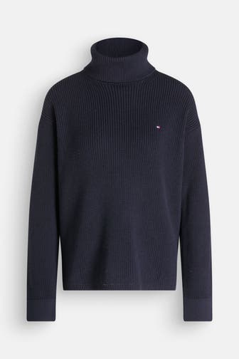 TOMMY HILFIGER Rollkragenpullover navy
