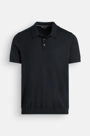 MICHAEL KORS Strick-Polo schwarz