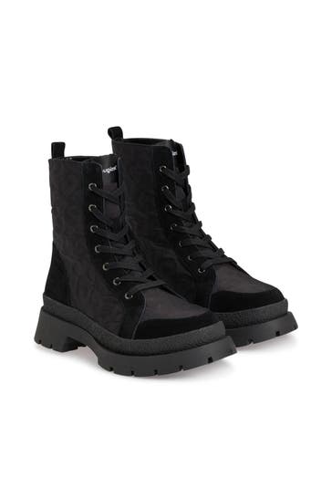 DESIGUAL Schnürstiefel schwarz