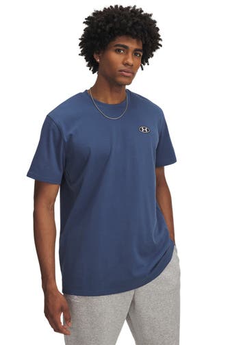 UNDER ARMOUR T-Shirt 'Lc Patch' marine