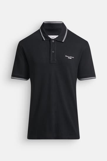 MARC O'POLO DENIM Polo-Shirt schwarz