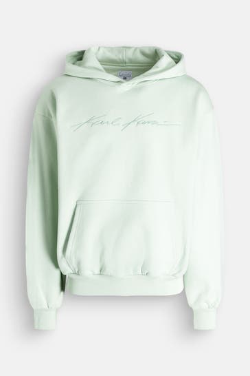 KARL KANI Hoodie 'Small Signature Essential' pastellgrün