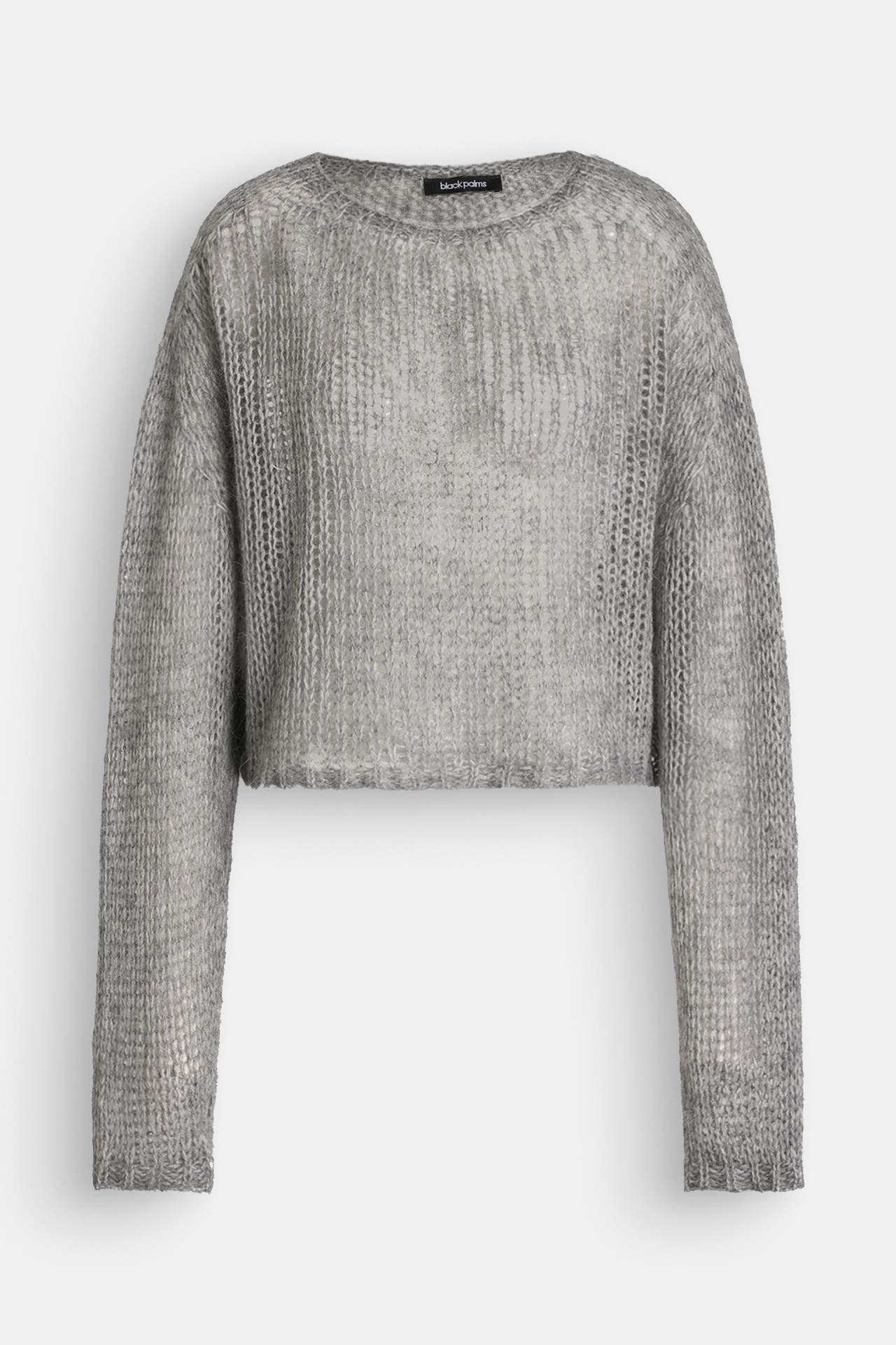 BLACK PALMS Strickpullover 'Stephl' grau, Bild 1