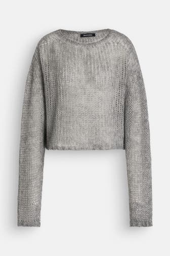 BLACK PALMS Strickpullover 'Stephl' grau