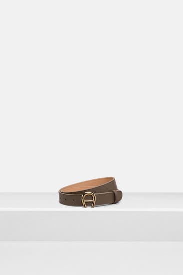 AIGNER - Ledergürtel taupe