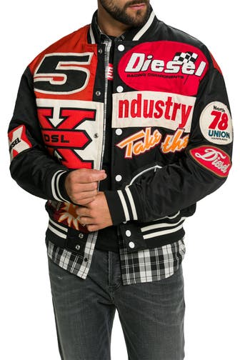 DIESEL Blouson 'Giacca' gemustert