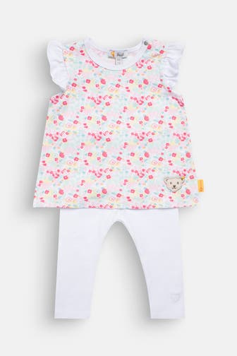 STEIFF Set: T-Shirt und Leggings gemustert